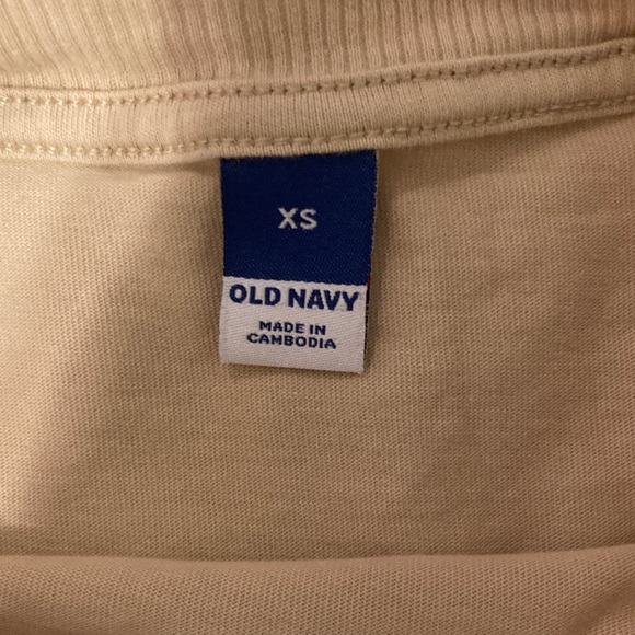 Old Navy Neutral Tan Short Sleeve T-Shirt Dress - Picture 2 of 4